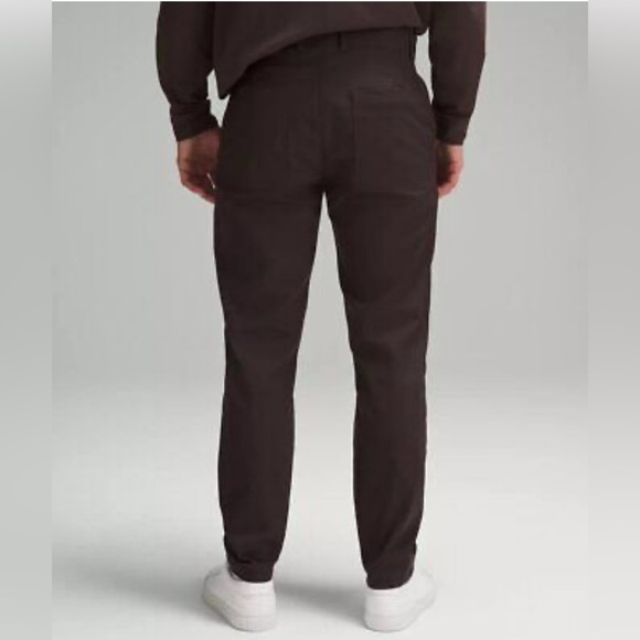 Lululemon black slim tapered heavyweight wrinkle resistant stretch twill pant 31 - Picture 1 of 4